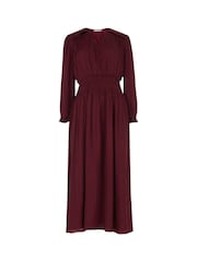 leem Purple V-Neck Elasticated Waist Dress - Image 6 of 6