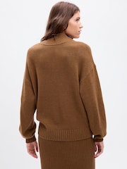 Gap Brown CashSoft Mock Neck Long Sleeve Jumper - Image 2 of 2