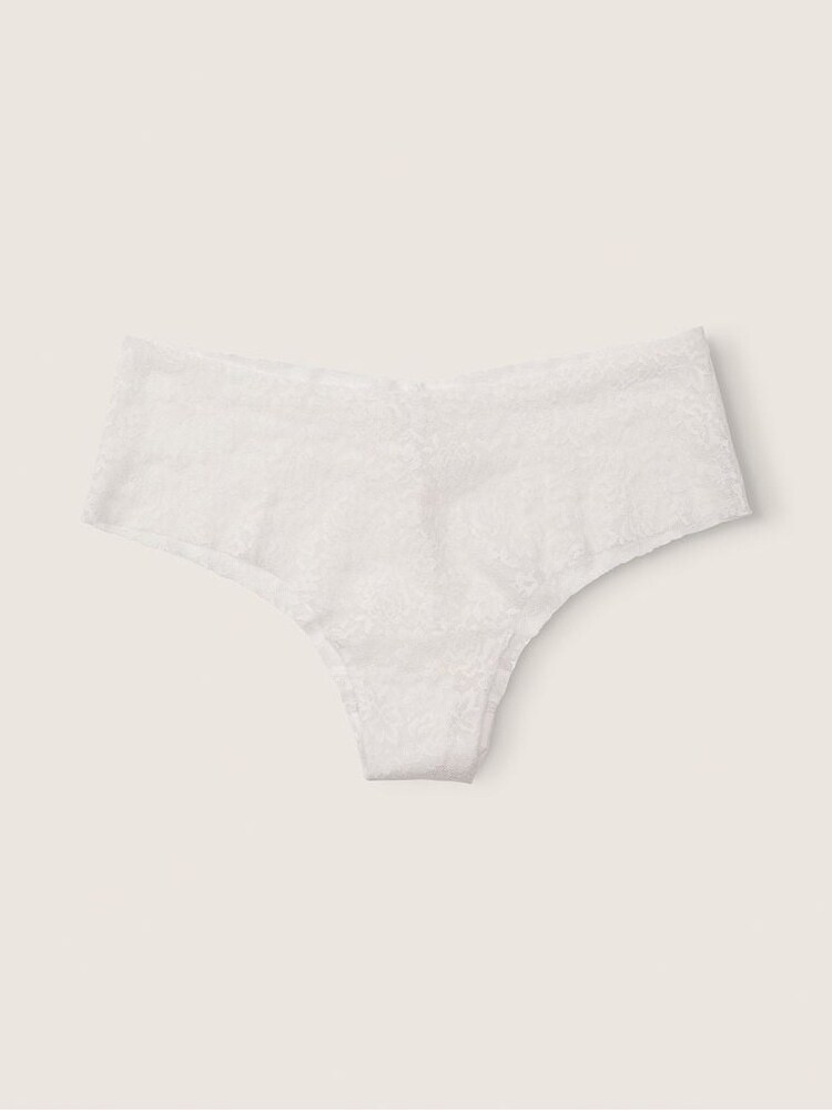 Victoria's Secret PINK Coconut White Cheeky Lace No Show Knickers - Image 1 of 1
