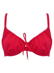 Pour Moi Red Wired Santa Cruz Underwired Non Padded Adjustable Top - Image 4 of 5