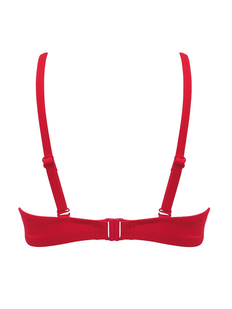 Pour Moi Red Wired Santa Cruz Underwired Non Padded Adjustable Top - Image 5 of 5