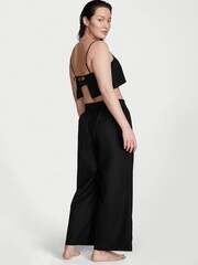 Victoria's Secret Black Linen Crop Top - Image 2 of 4