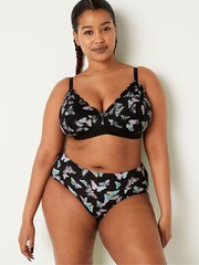 Victoria's Secret PINK Pure Black Butterfly Print Period Hipster Underwear - Image 1 of 4
