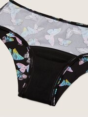 Victoria's Secret PINK Pure Black Butterfly Print Period Hipster Underwear - Image 4 of 4