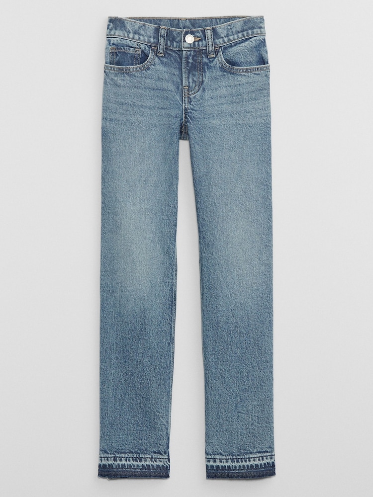 Vintage-Waschung/Blau - Gap Mid Rise Straight Washwell Jeans (5-14Jahre) - Bild 1 von 4