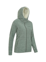 Mountain Warehouse Green Snowdonia Fleece Hoodie - Image 2 of 4