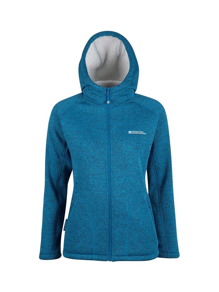 Mountain Warehouse Blue Nevis Sherpa Lined Hoodie - Image 1 of 2