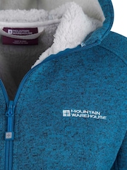 Mountain Warehouse Blue Nevis Sherpa Lined Hoodie - Image 2 of 2