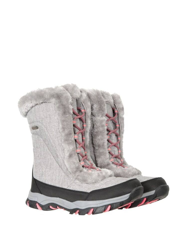 Mountain Warehouse Grey Ohio Womens Thermal Fleece Lined Snow Boot - Image 1 of 3