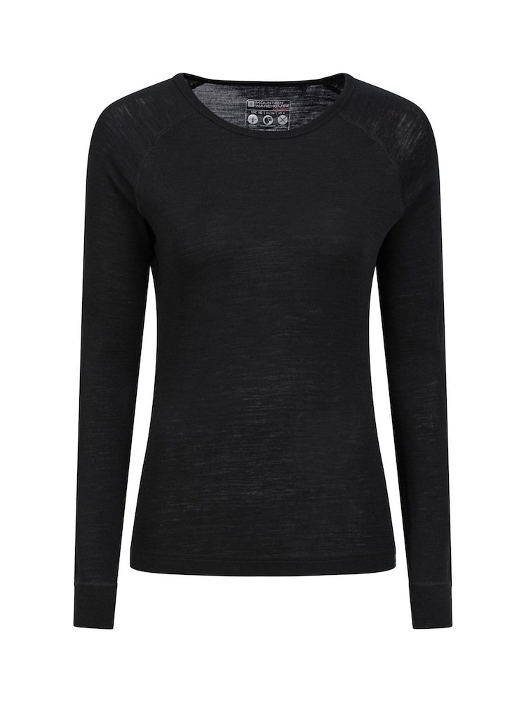 Mountain Warehouse Black Merino Thermal Top & Pants Set - Womens - Image 2 of 4