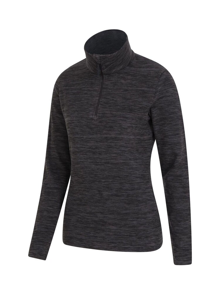 Mountain Warehouse Black Snowdon Melange Half-Zip Fleece - Image 3 of 3