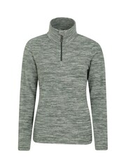 Mountain Warehouse Green Snowdon Melange Half-Zip Fleece - Image 1 of 3