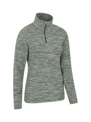 Mountain Warehouse Green Snowdon Melange Half-Zip Fleece - Image 2 of 3