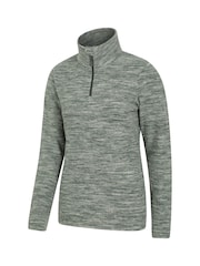 Mountain Warehouse Green Snowdon Melange Half-Zip Fleece - Image 3 of 3