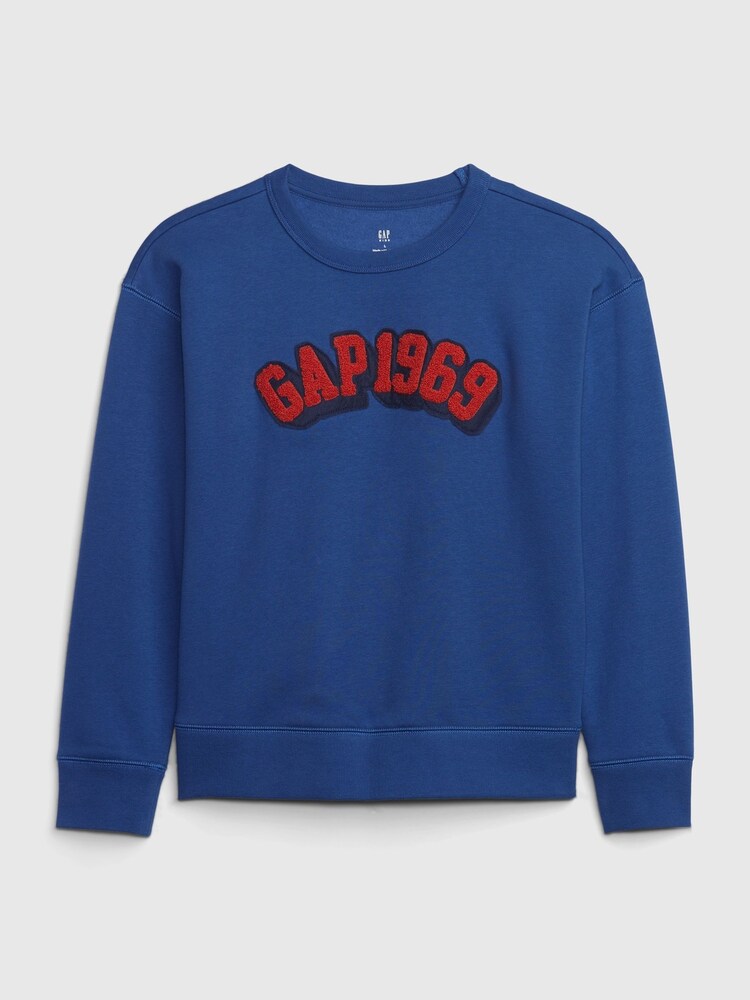 Gap Cobalt Blue 1969 Logo Crew Neck Sweatshirt - Image 1 of 1 Gap Cobalt Blue 1969 Logo Crew Neck Sweatshirt - Image 1 of 1