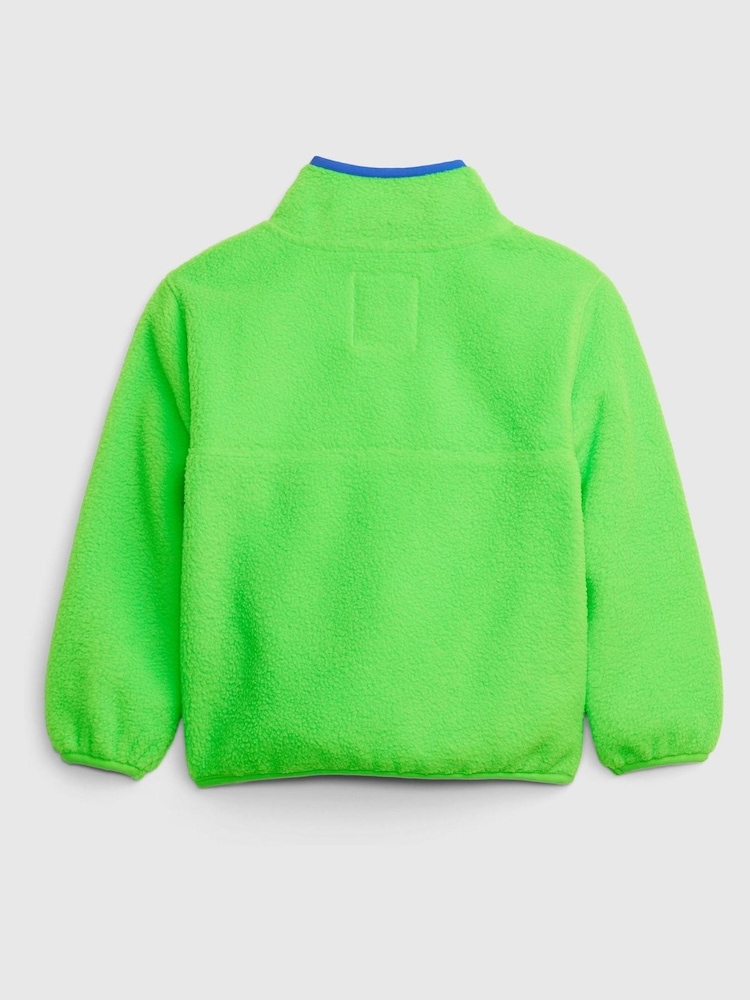 Gap Green Arctic Fleece Mockneck Pullover - Image 2 of 3