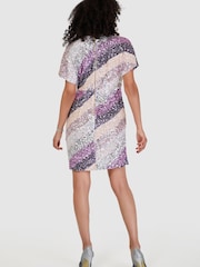Closet Pink & Purple Gold Wrap Dress - Image 4 of 4