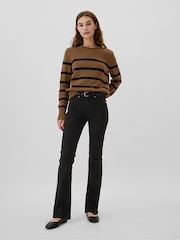 Gap Black High Waisted Stretch 70s Flare Jeans - Image 5 of 8