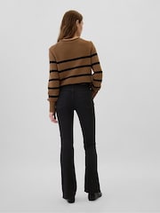 Gap Black High Waisted Stretch 70s Flare Jeans - Image 6 of 8
