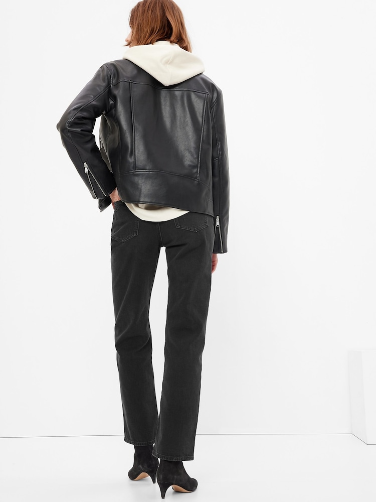 Gap Black High Waisted Organic Cotton '90s Loose Fit Jeans - Image 2 of 6 Gap Black High Waisted Organic Cotton '90s Loose Fit Jeans - Image 2 of 6