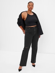 Gap Black High Waisted Organic Cotton '90s Loose Fit Jeans - Image 4 of 6