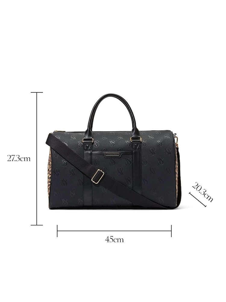 Victoria's Secret Black The VS Get Away Travel Duffle Bag - Image 4 of 4