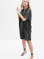 Gap Black Sequin Short Sleeve T-Shirt Mini Dress - Image 4 of 4