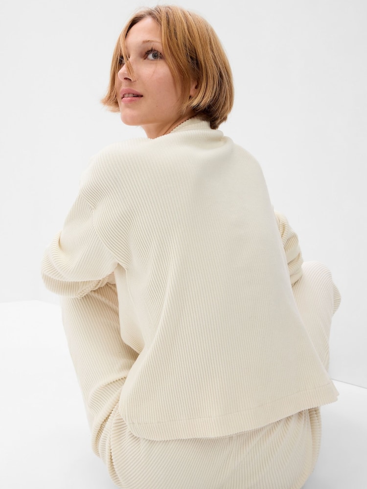 Gap Cream Cosy Rib Jumper - Image 2 of 3 Gap Cream Cosy Rib Jumper - Image 2 of 3