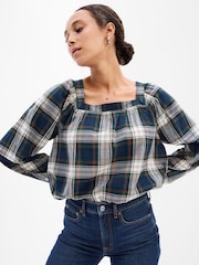 Gap Blue Squareneck Top - Image 1 of 1