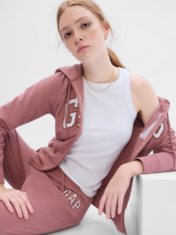 Gap Purple Mauve Logo Zip Up Hoodie - Image 1 of 1