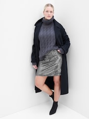 Gap Grey Sequin Mini Skirt - Image 4 of 4