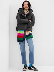 Gap Black Big Puff Cropped Jacket - Image 1 of 4