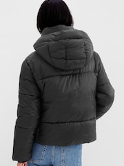 Gap Black Big Puff Cropped Jacket - Image 2 of 4