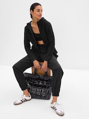 Gap Black Jacquard Full-Zip Jacket - Image 1 of 4