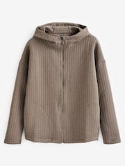 Gap Brown Jacquard Full-Zip Jacket - Image 4 of 4