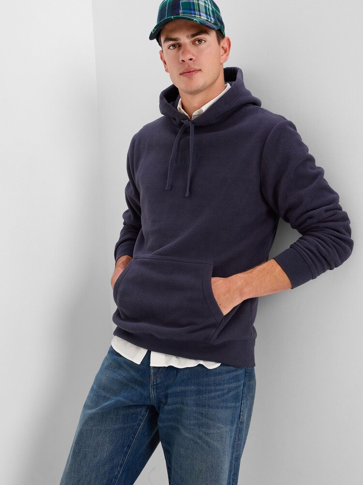 Gap Navy Blue Mini Logo Hoodie - Image 1 of 2