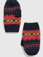 Gap Black Organic Cotton Mittens - Image 1 of 1