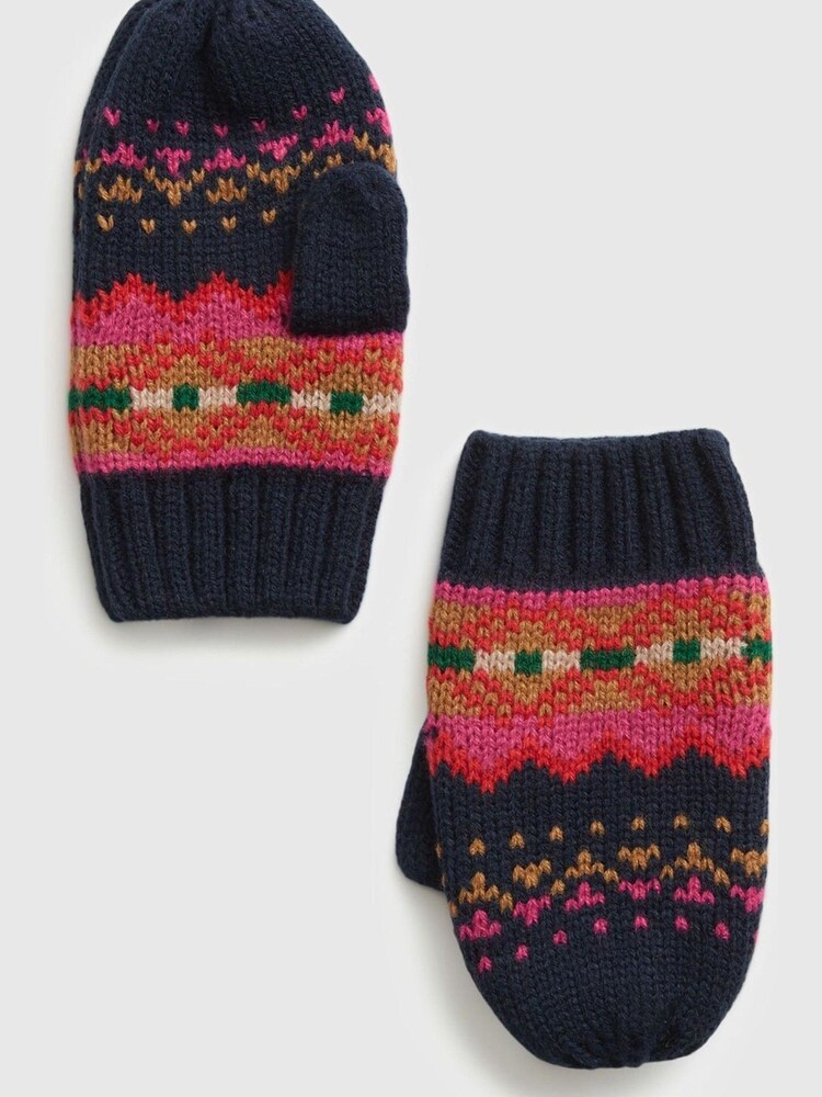 Gap Black Organic Cotton Mittens - Image 1 of 1