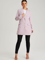 Urban Bliss Purple Woven Slim Fit Blazer Dress - Image 1 of 4