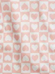 Gap Pink Check Hearts Long Sleeve Pyjama Set - Image 2 of 2