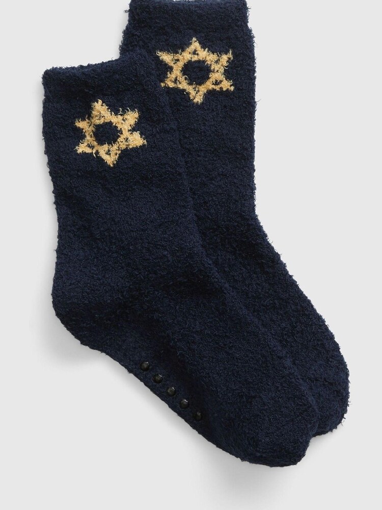 Gap Blue Hanukkah Cosy Crew Socks - Image 1 of 1