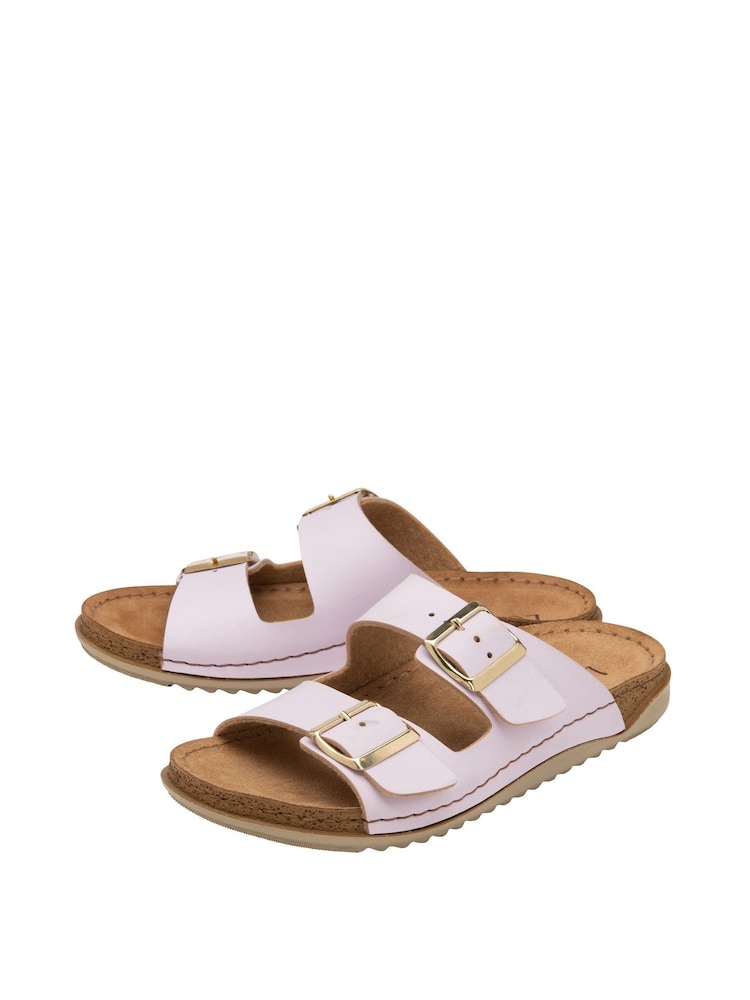 Lotus Footwear Lilac Casual Twin Strap Buckle Sandal - Image 2 of 4 Lotus Footwear Lilac Casual Twin Strap Buckle Sandal - Image 2 of 4