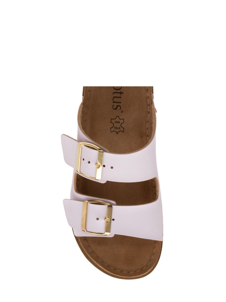 Lotus Footwear Lilac Casual Twin Strap Buckle Sandal - Image 4 of 4 Lotus Footwear Lilac Casual Twin Strap Buckle Sandal - Image 4 of 4