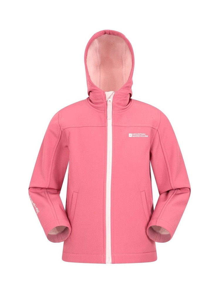 Mountain Warehouse Dark Pink Exodus Kids Water Resistant Softshell - Image 1 of 2