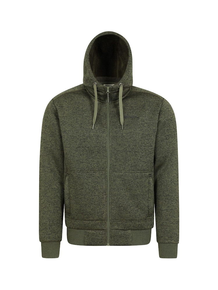 Mountain Warehouse Green Nevis Fleece Lined Hoodie - Mens - Image 1 of 2