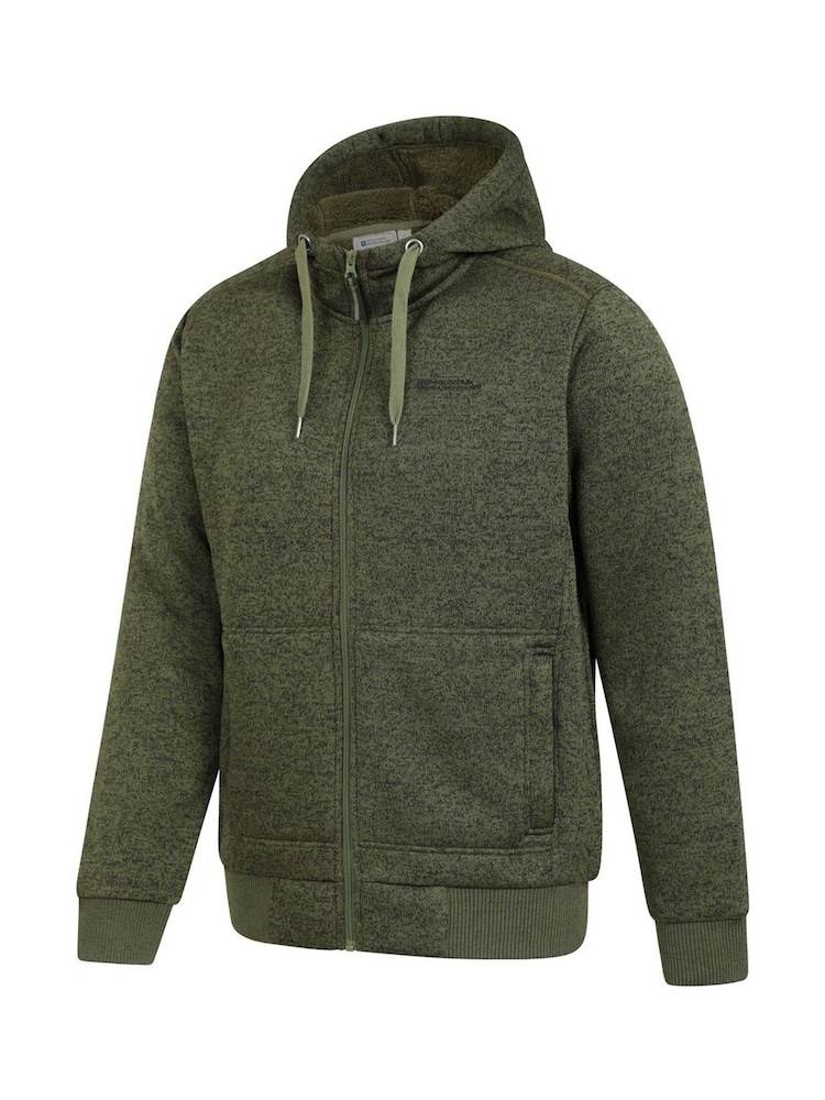 Mountain Warehouse Green Nevis Fleece Lined Hoodie - Mens - Image 2 of 2