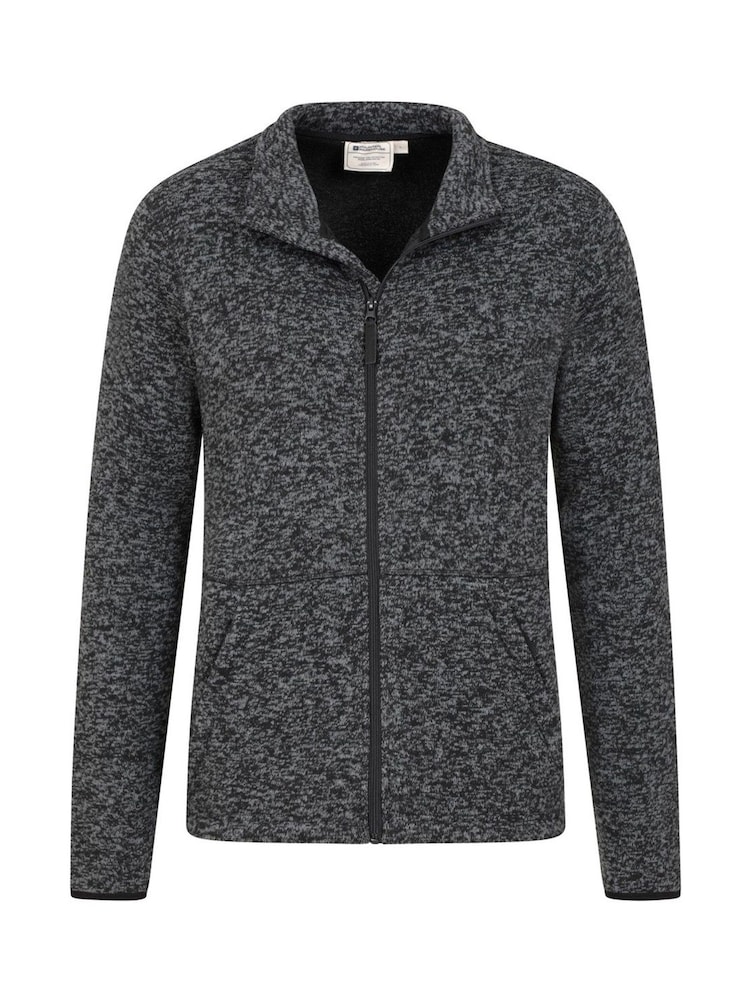 Mountain Warehouse Black Idris Ii Full-Zip Fleece Jacket - Mens - Image 2 of 2 Mountain Warehouse Black Idris Ii Full-Zip Fleece Jacket - Mens - Image 2 of 2