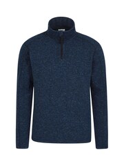 Mountain Warehouse Blue Idris Mens Half-Zip Fleece - Image 1 of 2