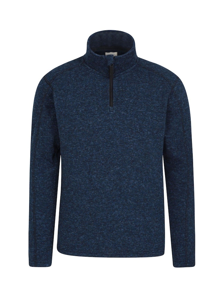 Mountain Warehouse Blue Idris Mens Half-Zip Fleece - Image 1 of 2