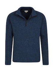 Mountain Warehouse Blue Idris Mens Half-Zip Fleece - Image 2 of 2